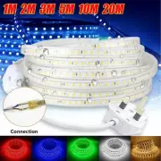 220V-240V SMD lamp LED Strip Light RGB Flexible Tape Waterproof Home Bar Decorat