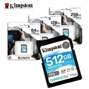 New Kingston Canvas Go Plus 64GB 128GB 256GB 512GB UHS-I C10 U3 V30 SDXC SD Card