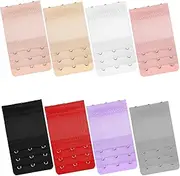 [ValueBargain] Bra Extender 3 Hook, 8 Pcs Elastic Women’s Bra Extension Strap Adjustable Comfort Fit for Maternity and Sports Use