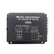 2X(100A DC 24V to 12V Car Converter Electric Converter with Temperature1458