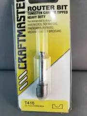 Router Bit- 12.7mm CORE BOX Bit 1/4shk CRAFTMASTER Mfg in NZ. 65% OFF