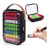 Luxtude Clear Flash Drive Case with Labels, Hard USB Case Organizer, USB Stor...