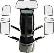 Yurefax Car Sun Shades, for Toyota, for Land, for Cruiser 200 J200 2008~2018 2019 2020 2021 Full Covers Sunshades Sun Protection Windshields Side Window Visor Car Window Shades(Rear Windshield) Car Su