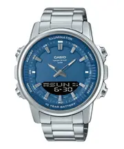 Casio Analog-Digital Combination Blue Dial Alarm Timer AMW-880D-2A1V Mens Watch