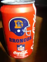 Denver Broncos Coca Cola ~ 1992 Collector Series Can ~ Sealed! Coke NFL