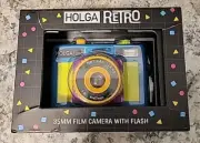 Holga 135FC 35mm Film Camera w/ Flash Retro “Neon” Retro - Open Box