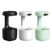 Air Humidifier with LED Clock Display Water Drip Humidifier for Desktop Room