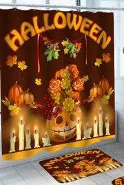 Scary Halloween Themed Party Shower Curtain