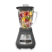 Oster 8 Speed Blender 700 Watt Glass Jar Gray Stainless Steel Blades 6 Cups