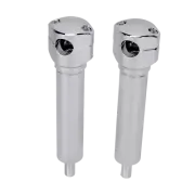 8" Tall Chrome Handlebar Risers Kit for Harley Softail Springer 1 1/4" Handlebar