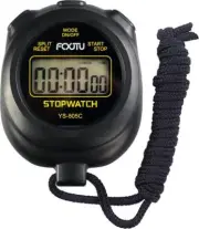 FCXJTU Sports Simple Stopwatch, Digital Single Lap/Split Memory Stopwatch Timer,