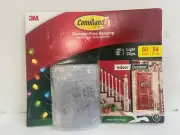3M Command Light Clips With 50 Clips 56 Strips Hangs New