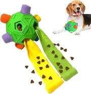 Dog Treat Hiding Toy, Slow Feeder Interactive Foraging Toy Treat Game, Slow Food Training Sniff Ball Dog Exquisite Comfortable Training Dogs Toys Digging Game Buniq
