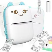 AMHUB Mini Label Maker | Bluetooth Label Printer | Portable Thermal Printer | Smartphone Handheld Inkless Pocket Printer Perfect for Home, Office, Crafts and Travel.