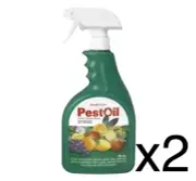 2 x Yates 750ml Pest Oil Gun Spray READY TO USE Scale Mites Aphids White Fly