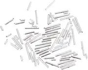 HAPINARY Metal Tube Spacers for DIY Jewelry 100pcs Beadwork Findings Beaded Chain Bracelet Tube Buckle and Beautiful