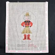 MM DESIGNS HAND PAINTED NEEDLEPOINT CANVAS: COWGIRL ORNAMENT BM