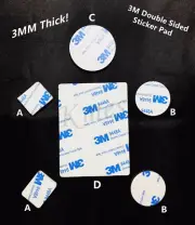 3M Double Sided Sticker Tape Side Wall Car Self Adhesive Pads Round Square AU