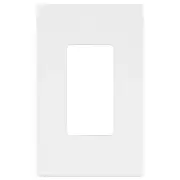 Matte Finish Decorator Switch Cover, Screwless Wall Plate, Mid-Size 1-Gang 4....