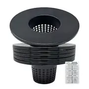 Wide Lip Net Pots BULK PRICE Pack of 25 - 6 or 8 Inch DWC Basket Lids