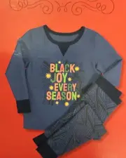 Kids' Joy Print Matching Family Pajama Set - Wondershop Blue (5 years)