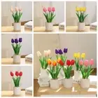 PU Flowers Artificial Bonsai Flowers Vivid Fake Plants Indoor
