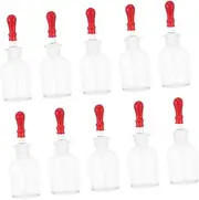 Anneome Dropper Bottles Set of 10 60ml Glass Oil Bottles for Diy Essential Oils Lab Beauty Needs