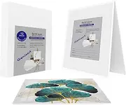 Genixart White Blank Canvas Panels, 20x25cm / 8x10 Inch 12 Pack, Primed Professional Artist Canvases Boards for Acrylics & Oils Painting