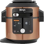 Ninja Foodi MAX 14-in-1 SmartLid Multi Cooker, 7.5L Electric Pressure Cooker & Air Fryer, Combi-Steam, Slow Cook, Bake, Grill, Copper/Black Amazon Exclusive OL650UKCP
