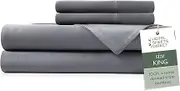 Hotel Sheets Direct Bamboo Bed Sheet Set King Dark Gray