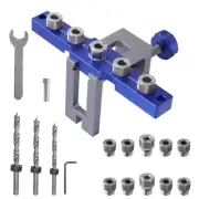 Dowelling Jig Woodworking Hole Puncher Locator Tool Drill Guide Clamp