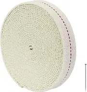 DECARETA Oil Lantern Wicks 14.7 Feet Replacement Oil Lamp Wicks Burner Kerosene Wick Flat Cotton Wicks Stitch Lamp Wicks Alcohol Wick for Camp Light, Garden Oil Burners, Alcohol Lamps(2 cm/ 0.78 Inch)