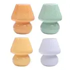 Home Glass Mushroom Table Lamp Night Light Nightstand Lamps for Home Office