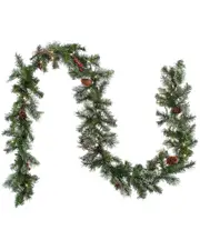 National Tree Company 9ft Glistening Pine Garland with Clear Lights
