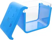Totority Mini Betta Fish Tank with Light Durable Desktop Aquarium for Small Fish Jellyfish Goldfish Easy to Clean for Home Office for Beginners