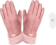 Usb Heated Gloves For Women, Electric Heating Gloves With 3-level Heat Settings, Winter Cold Hand Warmers Thermal Gloves, Phone Screen Touchable