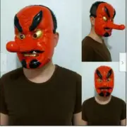 Halloween Japanese Tengu Mask Full Face Masquerade Cosplay Party Costume Prop Pr