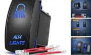 Aux Lights Rocker Switch Led Light Bar 5 Pin Laser On Off SPST switches