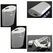 2 5200MAH PORTABLE BATTERY CHARGER USB WHITE NOKIA LUMIA 920 1020 HTC ONE X Z10