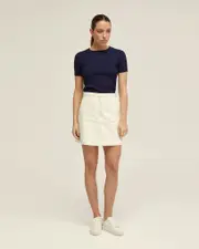 Sasha Crew Neck Rib Knit