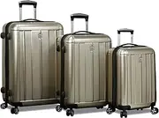 [World Traveler] Orlando Hardside 3-Piece Spinner Luggage Set with TSA Lock