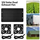 Solar Panel Powered Fan 10W Ventilator Roof Greenhouse Chicken Coop Exhaust Vent