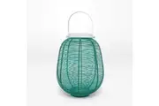 Rayell Lantern Lesley Sea Green Decorative Candle Holder Home Decor 24x28x24cm