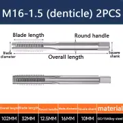 A pair M16-1.5 Hand tap set tap machine suitable for die steel aluminum