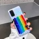 三星note20ultra手機殼夢幻彩虹s20+透明星星閃粉軟殼note10+手繪線條s10可愛防摔軟殼s8plus全包適用s9+女潮