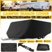 Camper Trailer Cover Protector Waterproof Sunproof 12-14FT