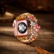 Women's Flower Metal Watch Band Strap For Apple Watch Series 7 8 9 41mm 45mm