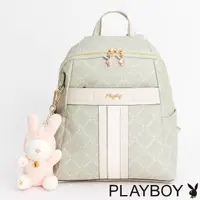 在飛比找momo購物網優惠-【PLAYBOY】後背包 Lucky Bunny系列(綠色)