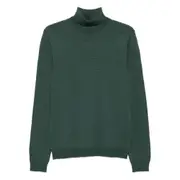 [Roberto Collina] Roberto Collina Turtleneck Wool Sweater 50 IT GREEN
