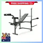 Multi-Function Weight Bench Press - Adjustable Fitness Exercise Bench Home
